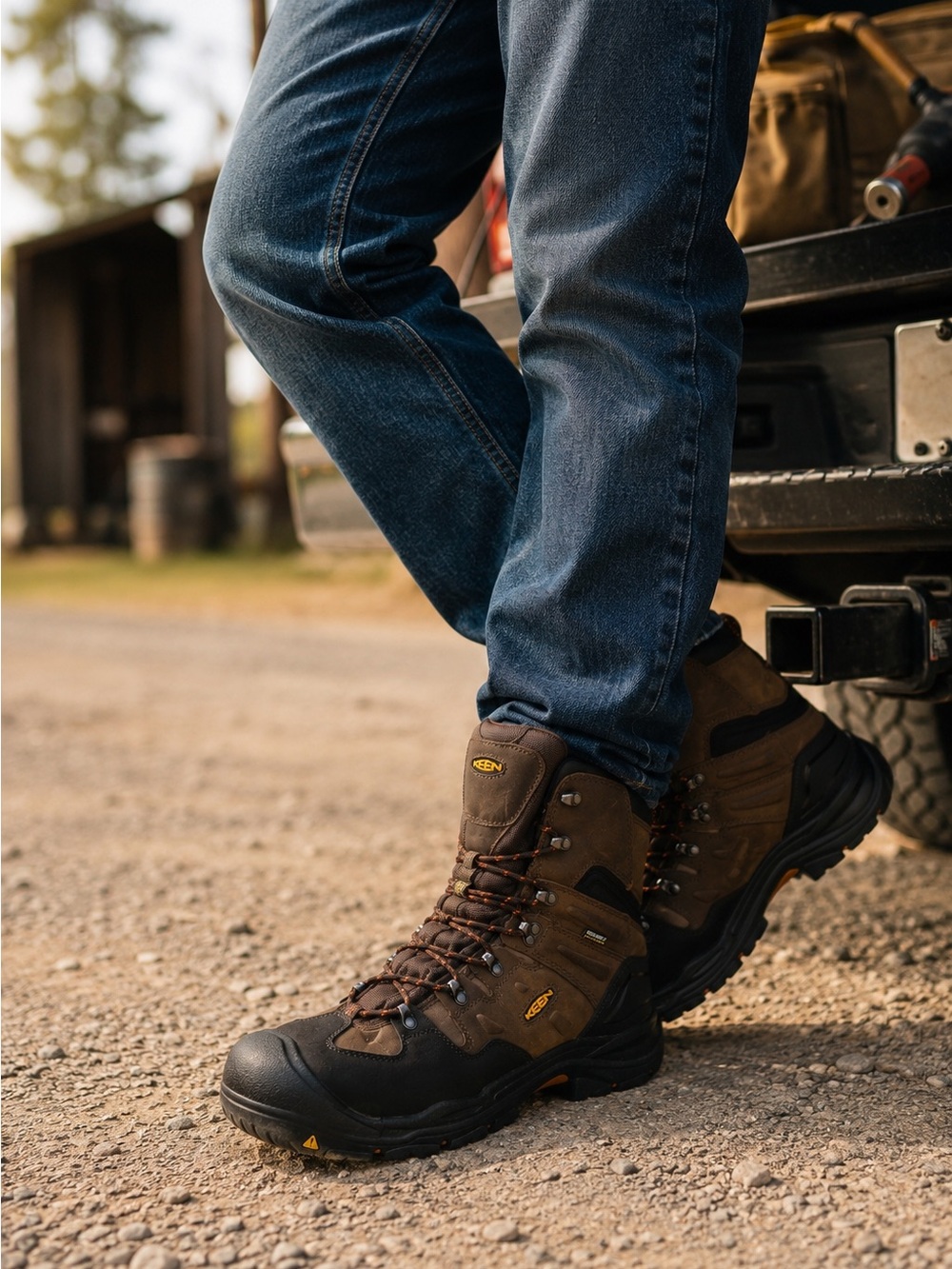 KEEN Utility Coburg 8” Steel Toe Waterproof Work Boots Size 15 NIB